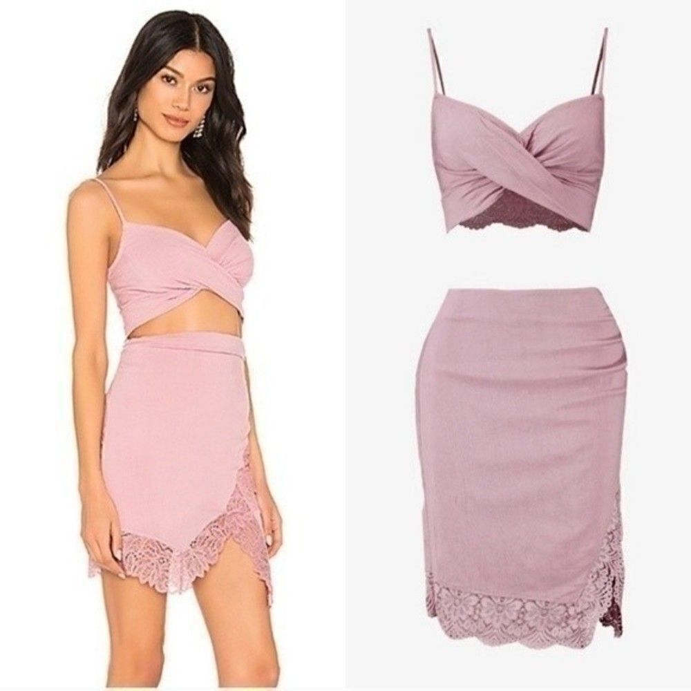Nwt FREE PEOPLE Va Va Voom Bliss Blush Set